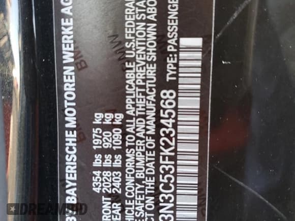 ✅ 2015 BMW 4 Series 428i • VIN: WBA3N3C53FK234568 • Lot: 89921425. Wystawiony na Copart z przebiegiem 102 718 mil. Bezpłatny archiwum sprzedaży aukcyjnych z USA i szczegółowy raport historii pojazdu na DreamBid. Zdjęcie 12.