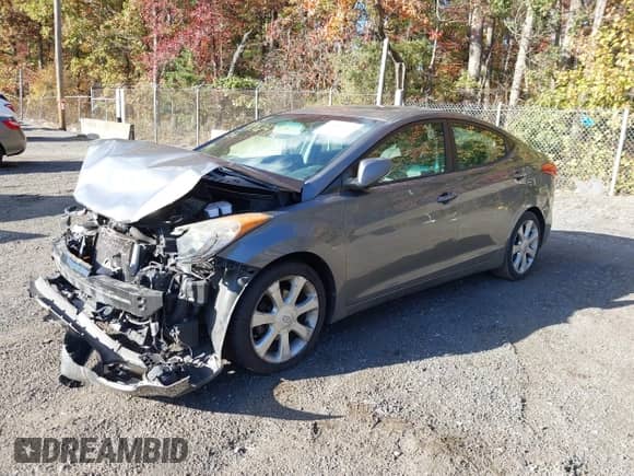 2013 Hyundai Elantra GLS with VIN 5NPDH4AE4DH261135, listed as a IAAI auction lot 43452472 with Not provided miles and . Bid and sale history available at DreamBid. Image 2.
