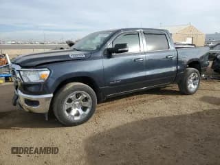 ✅ 2019 Ram 1500 Big Horn • VIN: 1C6SRFFT1KN762544 • Lot: 93105515. Listed on Copart with 80,833 mi. Free auction sales archive from the USA and detailed vehicle history report at DreamBid. Image 1.