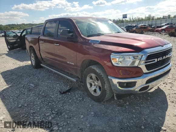 ✅ 2020 Ram 1500 Big Horn • VIN: 1C6SRFFT7LN355703 • Lot: 84248905. Listed on Copart with 97,780 mi. Free auction sales archive from the USA and detailed vehicle history report at DreamBid. Image 4.