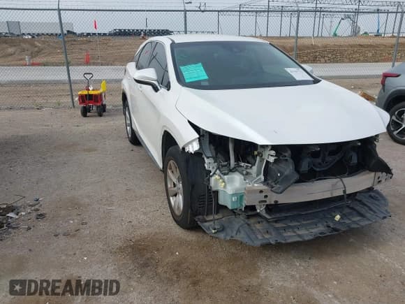 ✅ 2017 Lexus RX 350 • VIN: 2T2ZZMCA1HC080950 • Lot: 42283762. Listed on IAAI with 54,273 mi. Free auction sales archive from the USA and detailed vehicle history report at DreamBid. Image 1.