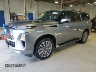 ✅ 2025 Infiniti QX80 Sensory • VIN: JN8AZ3DE6S9701890 • Лот: 80052785. Опубликован ранее на Copart с пробегом 8 130 миль. Бесплатный доступ к архиву аукционных продаж из США и подробный отчёт об истории автомобиля на DreamBid. Изображение 1.