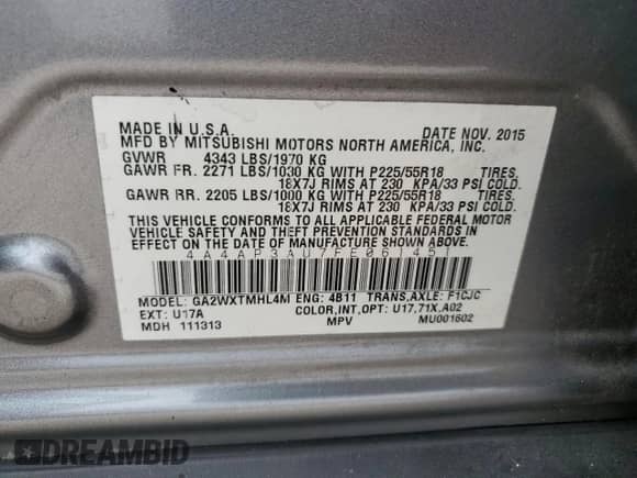 2015 Mitsubishi Outlander ES z VIN 4A4AP3AU7FE061451, wystawiony jako Copart lot #76810584 z przebiegiem 98 692 mil mil oraz Szkoda całkowita • Salvage title. Historia ofert i sprzedaży dostępna na DreamBid. Obrazek 13.