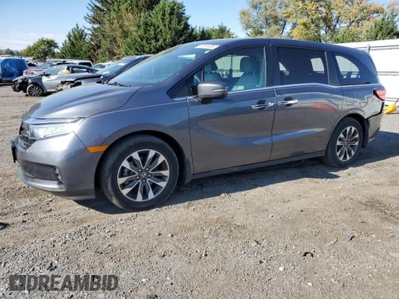 ✅ 2023 Honda Odyssey EX-L • VIN: 5FNRL6H64PB072891 • Lot: 87241005. Listed on Copart with 18,373 mi. Free auction sales archive from the USA and detailed vehicle history report at DreamBid. Image 1.
