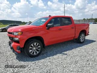 2019 Chevrolet Silverado 1500 Custom z VIN 3GCPYBEH6KG178706, wystawiony jako Copart lot #69869035 z przebiegiem 121 528 mil mil oraz Szkoda całkowita • Salvage title. Historia ofert i sprzedaży dostępna na DreamBid. Obrazek 1.