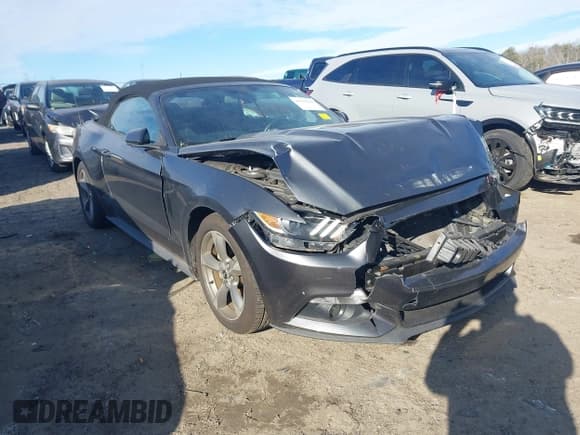 ✅ 2017 Ford Mustang V6 • VIN: 1FATP8EM5H5224422 • Lot: 41269620. Listed on IAAI with 95,327 mi. Free auction sales archive from the USA and detailed vehicle history report at DreamBid. Image 1.
