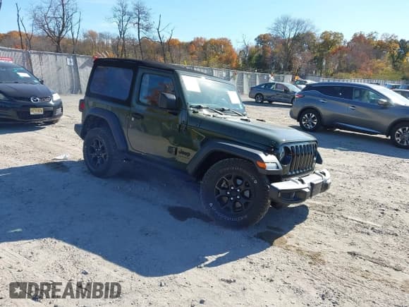 ✅ 2021 Jeep Wrangler Sport S • VIN: 1C4HJXAG0MW727064 • Лот: 43608348. Опубликован ранее на IAAI с пробегом 38 755 миль. Бесплатный доступ к архиву аукционных продаж из США и подробный отчёт об истории автомобиля на DreamBid. Изображение 1.