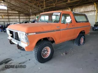 ✅ 1979 Ford Bronco • VIN: U15HLEG9139 • Lot: 80342645. Listed on Copart with 4,507 mi. Free auction sales archive from the USA and detailed vehicle history report at DreamBid. Image 1.