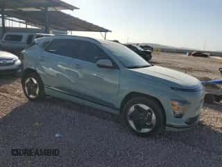 2024 Hyundai Kona Limited with VIN KM8HE3A63RU013321, listed as a Copart auction lot 45022075 with 3,458 mi miles and Salvage title. Bid and sale history available at DreamBid. Image 4.