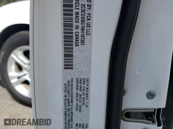 ✅ 2022 Dodge Charger SXT • VIN: 2C3CDXBG7NH197387 • Лот: 85328635. Опубликован ранее на Copart с пробегом 68 058 миль. Бесплатный доступ к архиву аукционных продаж из США и подробный отчёт об истории автомобиля на DreamBid. Изображение 12.