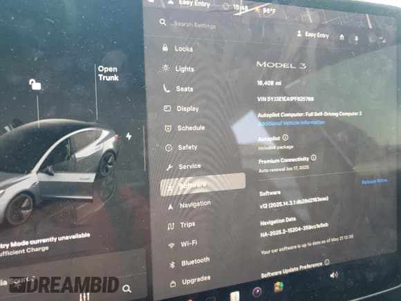 ✅ 2023 Tesla Model 3 • VIN: 5YJ3E1EA1PF625766 • Lot: 58351645. Wystawiony na Copart z przebiegiem 18 408 mil. Bezpłatny archiwum sprzedaży aukcyjnych z USA i szczegółowy raport historii pojazdu na DreamBid. Zdjęcie 9.
