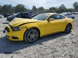 ✅ 2017 Ford Mustang EcoBoost • VIN: 1FA6P8TH9H5296291 • Lot: 70752195. Listed on Copart with 40,617 mi. Free auction sales archive from the USA and detailed vehicle history report at DreamBid. Image 1.