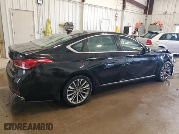 2015 Hyundai Genesis 3.8L z VIN KMHGN4JE7FU101468, wystawiony jako Copart lot #83661844 z przebiegiem 154 038 mil mil oraz Nie do naprawy • Non repairable. Historia ofert i sprzedaży dostępna na DreamBid. Obrazek 3.