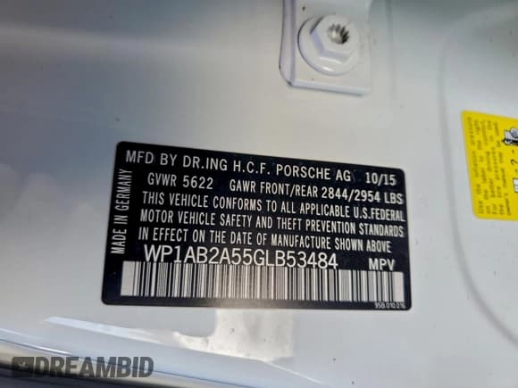 ✅ 2016 Porsche Macan S • VIN: WP1AB2A55GLB53484 • Lot: 92941505. Wystawiony na Copart z przebiegiem 30 856 mil. Bezpłatny archiwum sprzedaży aukcyjnych z USA i szczegółowy raport historii pojazdu na DreamBid. Zdjęcie 14.