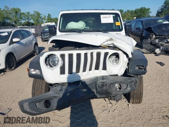 ✅ 2020 Jeep Wrangler Unlimited Sport S • VIN: 1C4HJXDN0LW345920 • Lot: 42805157. Listed on IAAI with 38,837 mi. Free auction sales archive from the USA and detailed vehicle history report at DreamBid. Image 12.
