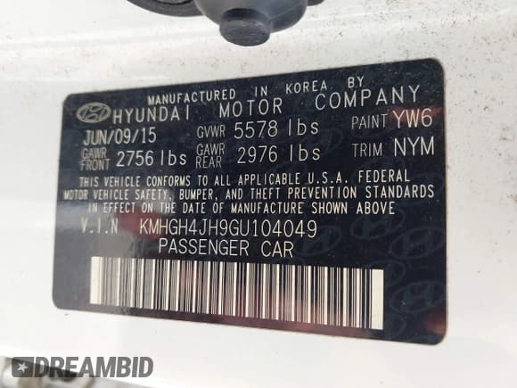 ✅ 2016 Hyundai Equus Signature • VIN: KMHGH4JH9GU104049 • Лот: 43208985. Опубликован ранее на IAAI с пробегом 77 778 миль. Бесплатный доступ к архиву аукционных продаж из США и подробный отчёт об истории автомобиля на DreamBid. Изображение 9.