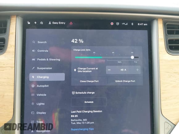 ✅ 2020 Tesla Model S Long Range • VIN: 5YJSA1E25LF396213 • Lot: 42383231. Listed on IAAI with 73,125 mi. Free auction sales archive from the USA and detailed vehicle history report at DreamBid. Image 17.