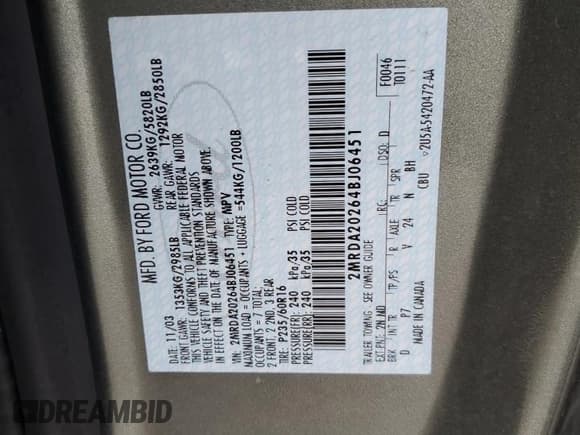 ✅ 2004 Mercury Monterey Convenience • VIN: 2MRDA20264BJ06451 • Лот: 59880515. Опубликован ранее на Copart с пробегом 118 650 миль. Бесплатный доступ к архиву аукционных продаж из США и подробный отчёт об истории автомобиля на DreamBid. Изображение 13.