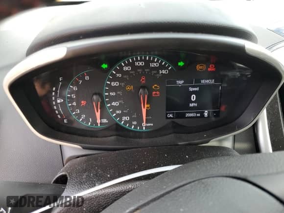 2020 Chevrolet Sonic Premier with VIN 1G1JF6SB0L4135912, listed as a Copart auction lot 76198844 with 20,863 mi miles and Salvage title. Bid and sale history available at DreamBid. Image 9.