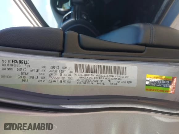 ✅ 2020 Jeep Grand Cherokee Limited • VIN: 1C4RJFBG2LC256080 • Лот: 43293236. Опубликован ранее на IAAI с пробегом 111 754 миль. Бесплатный доступ к архиву аукционных продаж из США и подробный отчёт об истории автомобиля на DreamBid. Изображение 9.