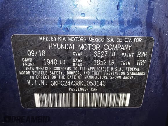 ✅ 2019 Hyundai Accent SE • VIN: 3KPC24A38KE053143 • Лот: 41602214. Опубликован ранее на IAAI с пробегом 85 979 миль. Бесплатный доступ к архиву аукционных продаж из США и подробный отчёт об истории автомобиля на DreamBid. Изображение 9.