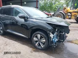 ✅ 2023 Nissan Rogue Platinum • VIN: JN8BT3DDXPW301921 • Lot: 42325241. Listed on IAAI with 51,280 mi. Free auction sales archive from the USA and detailed vehicle history report at DreamBid. Image 1.