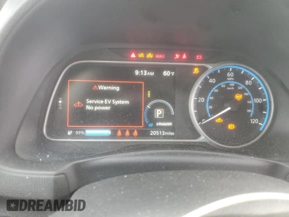 ✅ 2023 Nissan LEAF S • VIN: 1N4AZ1BVXPC553889 • Lot: 86674105. Listed on Copart with 20,513 mi. Free auction sales archive from the USA and detailed vehicle history report at DreamBid. Image 9.