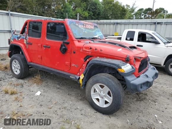 ✅ 2021 Jeep Wrangler Unlimited Rubicon • VIN: 1C4HJXFN7MW649602 • Lot: 71774825. Wystawiony na Copart z przebiegiem 38 850 mil. Bezpłatny archiwum sprzedaży aukcyjnych z USA i szczegółowy raport historii pojazdu na DreamBid. Zdjęcie 4.