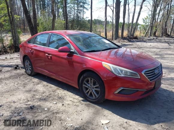 2016 Hyundai Sonata 2.4L z VIN 5NPE24AF6GH411832, wystawiony jako IAAI lot #41918113 z przebiegiem 195 783 mil mil oraz . Historia ofert i sprzedaży dostępna na DreamBid. Obrazek 1.