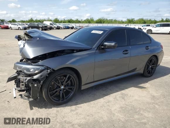 ✅ 2022 BMW 3 Series 330i • VIN: 3MW5R1J04N8C70617 • Lot: 51022695. Listed on Copart with 45,905 mi. Free auction sales archive from the USA and detailed vehicle history report at DreamBid. Image 1.