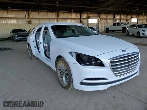 2015 Hyundai Genesis 3.8L with VIN KMHGN4JE5FU096917, listed as a Copart auction lot 80799594 with 43,386 mi miles and Salvage title. Bid and sale history available at DreamBid. Image 11.