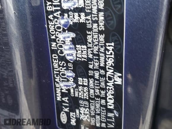 ✅ 2022 Kia Sportage Nightfall • VIN: KNDP63AC7N7961541 • Лот: 92192755. Опубликован ранее на Copart с пробегом 74 212 миль. Бесплатный доступ к архиву аукционных продаж из США и подробный отчёт об истории автомобиля на DreamBid. Изображение 13.