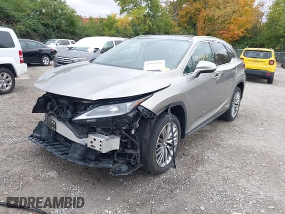 ✅ 2022 Lexus RX 450h • VIN: 2T2JGMDA2NC074491 • Lot: 43549050. Listed on IAAI with 62,958 mi. Free auction sales archive from the USA and detailed vehicle history report at DreamBid. Image 2.
