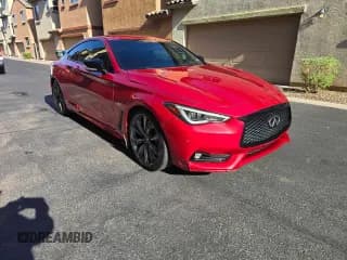 ✅ 2019 Infiniti Q60 Red Sport 400 • VIN: JN1FV7ELXKM440555 • Lot: 70296885. Listed on Copart with 49,082 mi. Free auction sales archive from the USA and detailed vehicle history report at DreamBid. Image 1.
