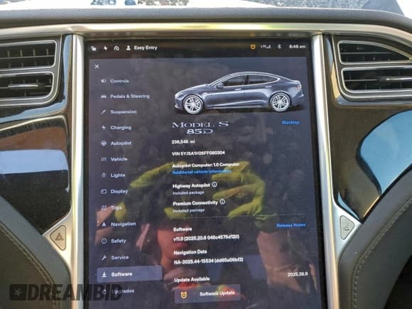 ✅ 2015 Tesla Model S 85D • VIN: 5YJSA1H26FF080304 • Лот: 92884955. Опубликован ранее на Copart с пробегом 236 546 миль. Бесплатный доступ к архиву аукционных продаж из США и подробный отчёт об истории автомобиля на DreamBid. Изображение 9.