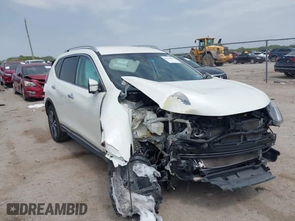 ✅ 2017 Nissan Rogue SV • VIN: 5N1AT2MT1HC848101 • Lot: 41944456. Listed on IAAI with 52,294 mi. Free auction sales archive from the USA and detailed vehicle history report at DreamBid. Image 1.