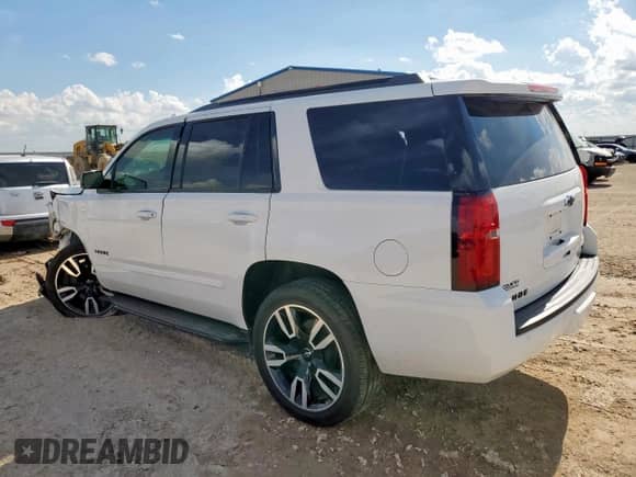 2019 Chevrolet Tahoe Premier z VIN 1GNSKCKJ6KR109319, wystawiony jako Copart lot #60488715 z przebiegiem 96 580 mil mil oraz Szkoda całkowita • Salvage title. Historia ofert i sprzedaży dostępna na DreamBid. Obrazek 2.