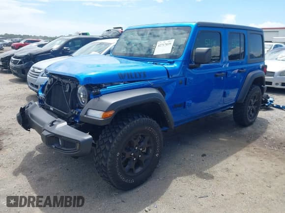 ✅ 2023 Jeep Wrangler Sport S • VIN: 1C4HJXDN4PW543700 • Lot: 42717039. Listed on IAAI with 21,061 mi. Free auction sales archive from the USA and detailed vehicle history report at DreamBid. Image 18.