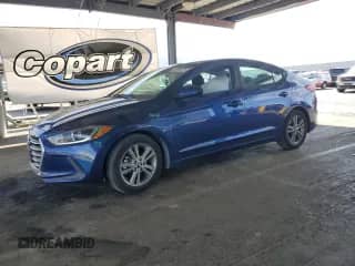 2018 Hyundai Elantra SEL with VIN 5NPD84LF7JH350389, listed as a Copart auction lot 81870275 with 121,379 mi miles and Salvage title. Bid and sale history available at DreamBid. Image 1.