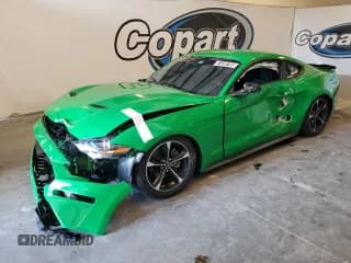 ✅ 2019 Ford Mustang EcoBoost • VIN: 1FA6P8THXK5129610 • Lot: 92037535. Listed on Copart with 75,941 mi. Free auction sales archive from the USA and detailed vehicle history report at DreamBid. Image 1.