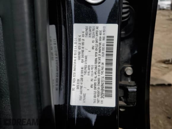 ✅ 2024 Mazda 3 S Select Sport • VIN: 3MZBPABM4RM415114 • Lot: 53247415. Wystawiony na Copart z przebiegiem 29 848 mil. Bezpłatny archiwum sprzedaży aukcyjnych z USA i szczegółowy raport historii pojazdu na DreamBid. Zdjęcie 12.