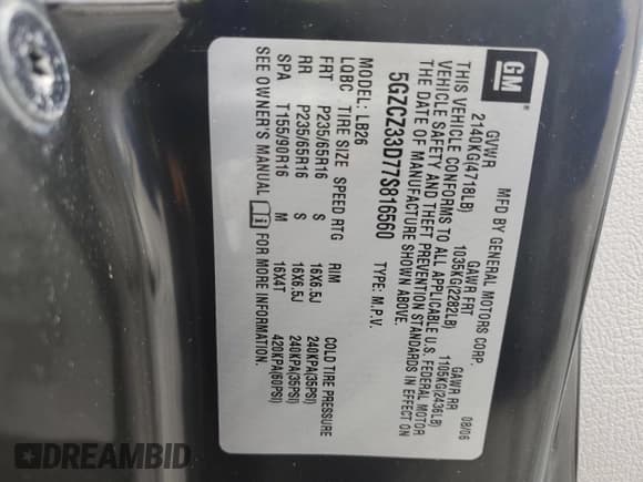 ✅ 2007 Saturn VUE I4 • VIN: 5GZCZ33D77S816560 • Lot: 56858775. Wystawiony na Copart z przebiegiem 34 595 mil. Bezpłatny archiwum sprzedaży aukcyjnych z USA i szczegółowy raport historii pojazdu na DreamBid. Zdjęcie 13.