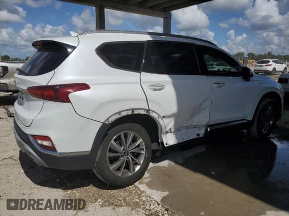 2019 Hyundai Santa Fe Ultimate z VIN 5NMS53AD9KH049679, wystawiony jako Copart lot #68590435 z przebiegiem 47 150 mil mil oraz Nie do naprawy • Non repairable. Historia ofert i sprzedaży dostępna na DreamBid. Obrazek 3.
