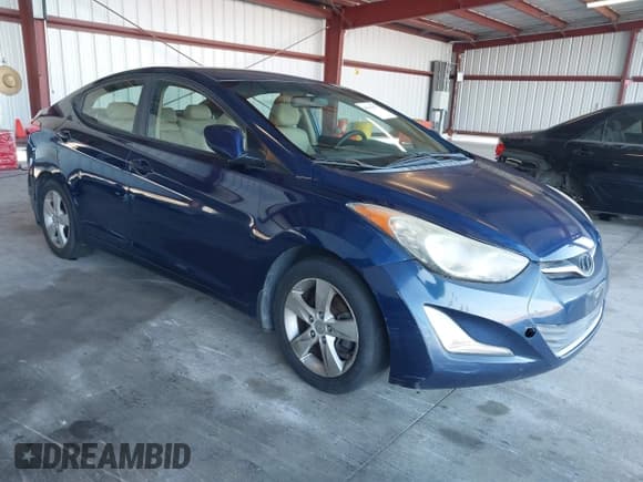 ✅ 2013 Hyundai Elantra GLS • VIN: KMHDH4AE6DU487775 • Lot: 43604379. Wystawiony na IAAI z przebiegiem 132 520 mil. Bezpłatny archiwum sprzedaży aukcyjnych z USA i szczegółowy raport historii pojazdu na DreamBid. Zdjęcie 1.
