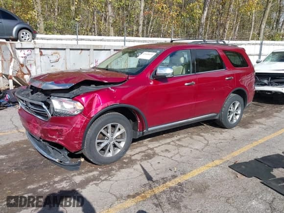 ✅ 2015 Dodge Durango Limited • VIN: 1C4RDJDG0FC120638 • Lot: 43526631. Listed on IAAI with 167,370 mi. Free auction sales archive from the USA and detailed vehicle history report at DreamBid. Image 2.