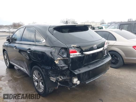 ✅ 2013 Lexus RX 450h • VIN: JTJZB1BA3D2007447 • Lot: 41690121. Listed on IAAI with 157,738 mi. Free auction sales archive from the USA and detailed vehicle history report at DreamBid. Image 3.