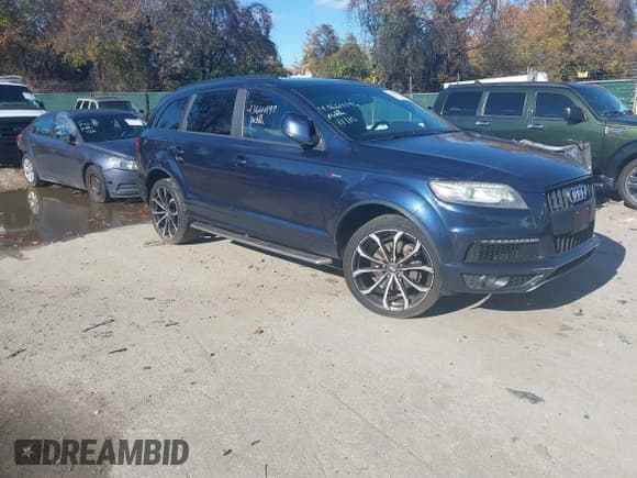 ✅ 2014 Audi Q7 S line Prestige • VIN: WA1DGAFE1ED007507 • Лот: 43664197. Опубликован ранее на IAAI с пробегом 169 709 миль. Бесплатный доступ к архиву аукционных продаж из США и подробный отчёт об истории автомобиля на DreamBid. Изображение 1.