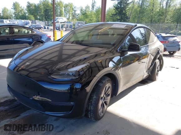✅ 2023 Tesla Model Y Long Range • VIN: 7SAYGDEE4PF694216 • Lot: 42180693. Listed on IAAI with 29,303 mi. Free auction sales archive from the USA and detailed vehicle history report at DreamBid. Image 2.