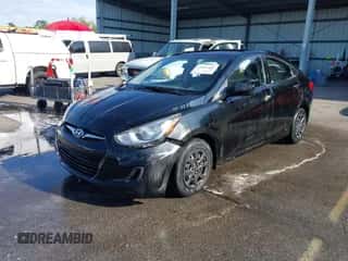 2013 Hyundai Accent GLS with VIN KMHCT4AE9DU476571, listed as a IAAI auction lot 43402420 with 152,420 mi miles and . Bid and sale history available at DreamBid. Image 2.