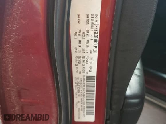 ✅ 2014 Dodge Durango Citadel • VIN: 1C4SDJET1EC468380 • Lot: 70564215. Listed on Copart with 213,851 mi. Free auction sales archive from the USA and detailed vehicle history report at DreamBid. Image 12.